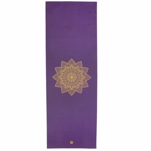 Version 1.0.0 Коврик для йоги Bodhi Rishikesh Premium Golden Mandala Purple