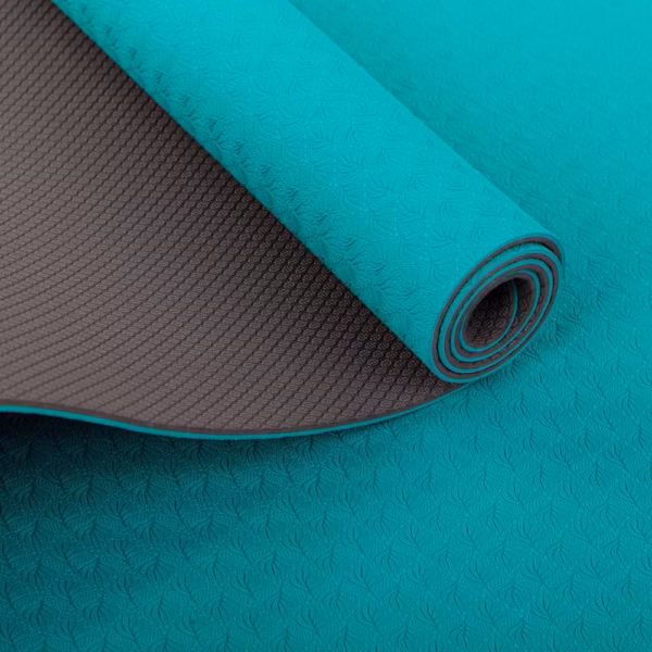 887ptr_yoga_meditation_pilates_yogamatte_flow_petrol_anthrazit_detail.jpg Коврик для йоги Bodhi SET FLOW Dark green 5mm
