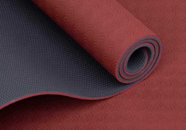 xr:d:DAFRXps9-P0:21,j:40481297317,t:22110915 Коврик для йоги Bodhi Lotus Pro Dark Red/Anthracite