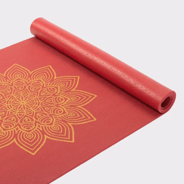 p680mgr_yoga_yogamatte_rishikesh_mit_goldenem_mandala_anschnitt.jpg Коврик для йоги Bodhi Rishikesh Premium Golden Mandala Purple