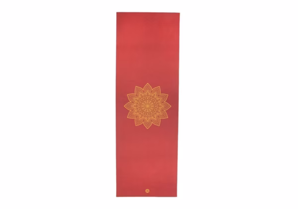 rishikesh_mit_goldenem_mandala_above_burgundy.jpg Коврик для йоги Bodhi Rishikesh Premium Golden Mandala Purple